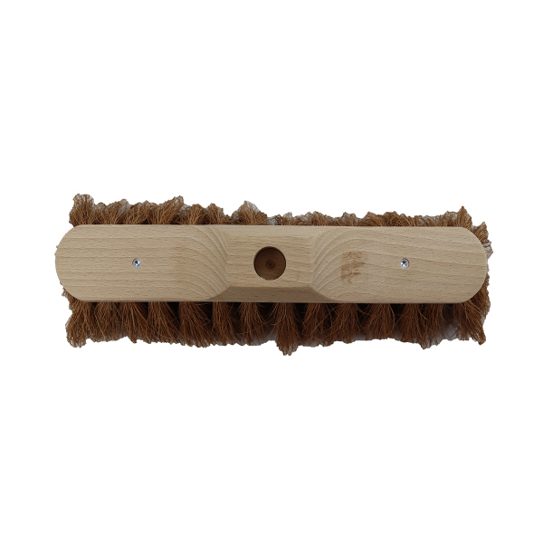 Besen mit Kokos-Besatz ohne Stiel, 30 cm, von oben